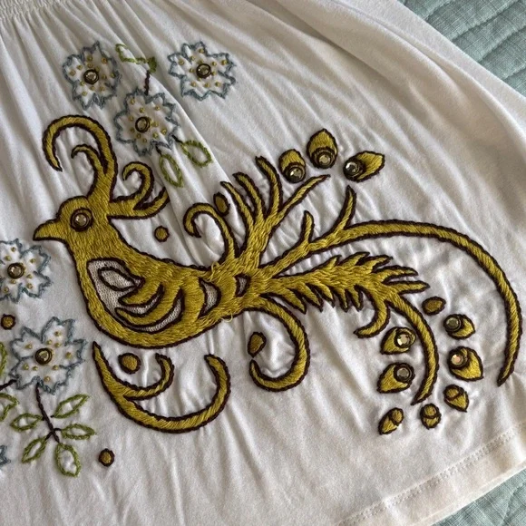 Soul Revival White Embroidered Women's Top - Picture 3 of 5